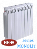 Радиатор биметаллический RIFAR МONOLIT (боковое подключение) 500/14 секций с доставкой в Ессентуки